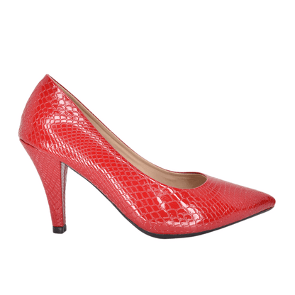Tacones para mujer en color rojo
