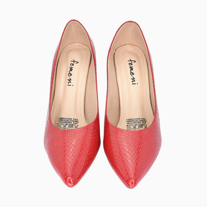 Tacones para mujer en color rojo