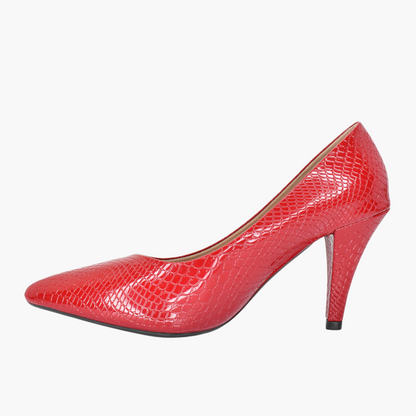 Tacones para mujer en color rojo