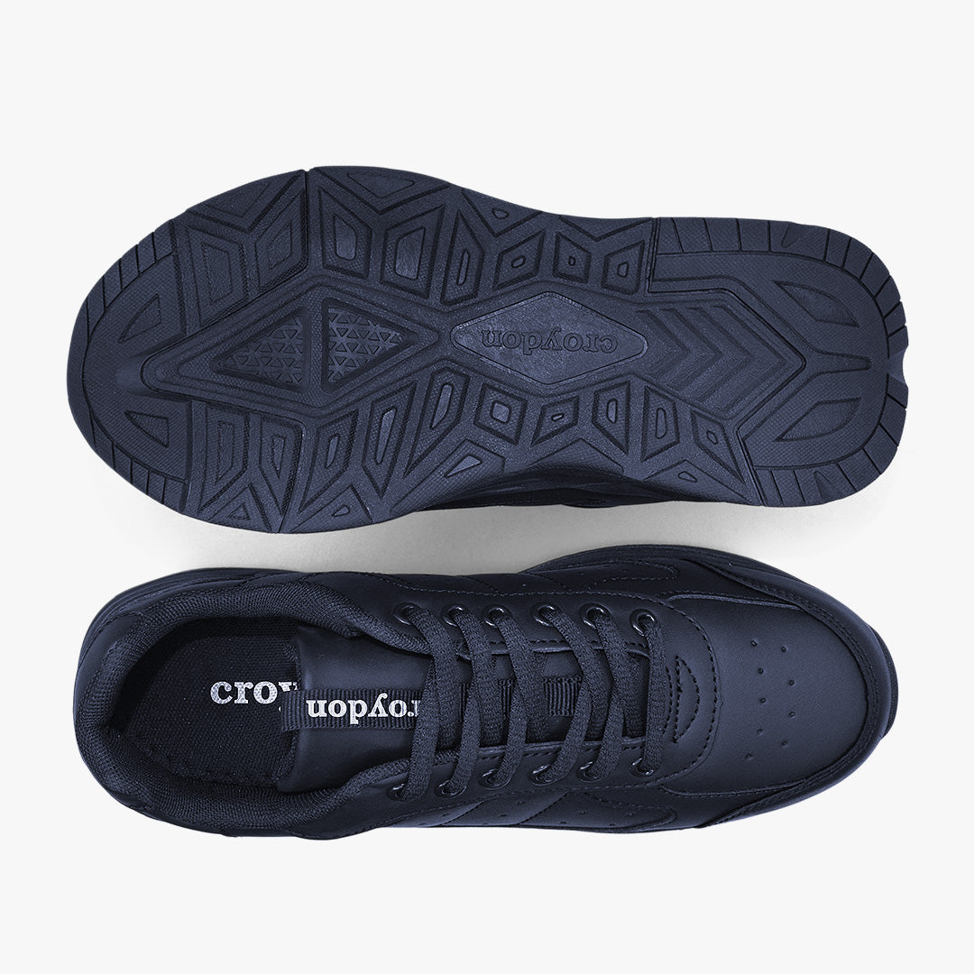Tenis Croydon colegial unisex en color azul