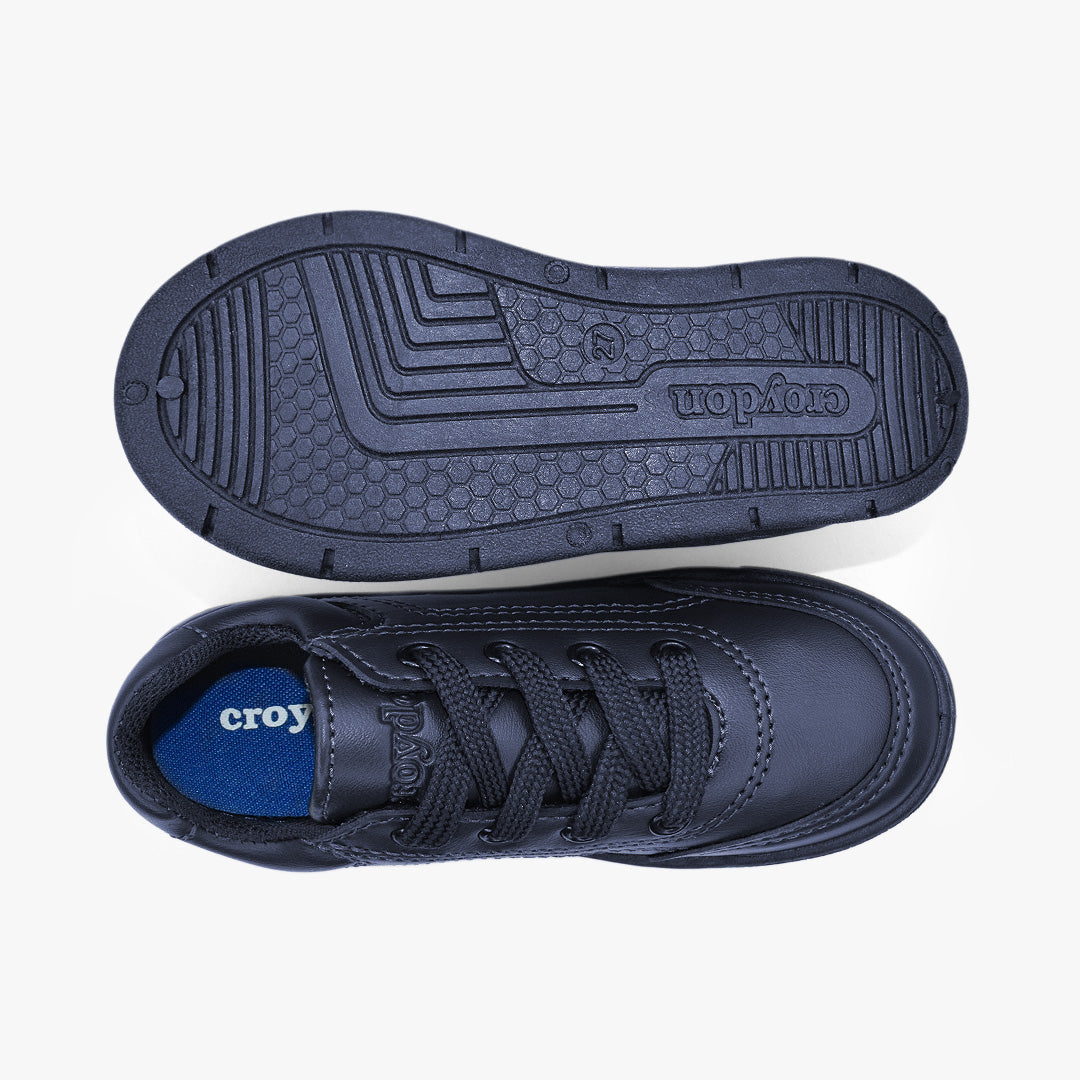 Tenis Croydon colegial unisex en color azul