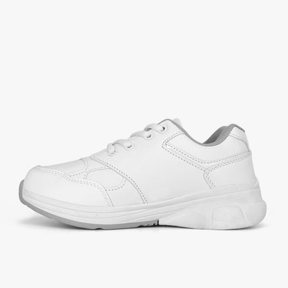 Tenis Croydon colegial unisex en color blanco