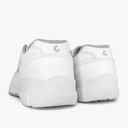 Tenis Croydon colegial unisex en color blanco