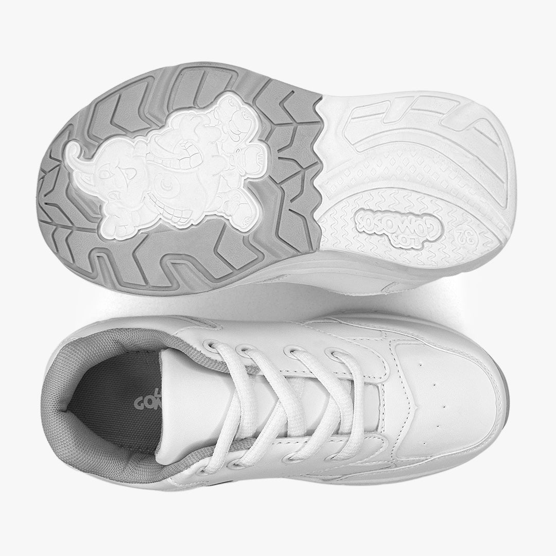 Tenis Croydon colegial unisex en color blanco
