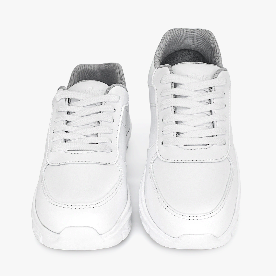 Tenis Croydon colegial unisex en color blanco