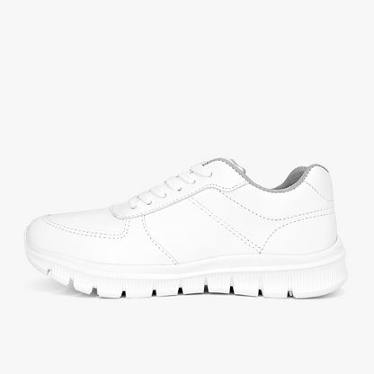 Tenis Croydon colegial unisex en color blanco