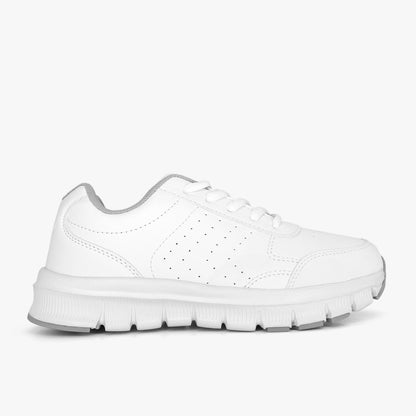 Tenis Croydon colegial unisex en color blanco
