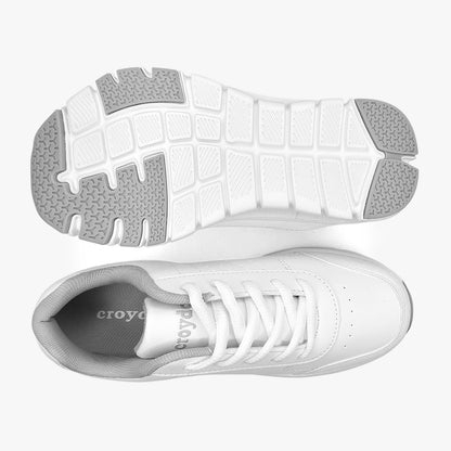 Tenis Croydon  colegial unisex en color blanco