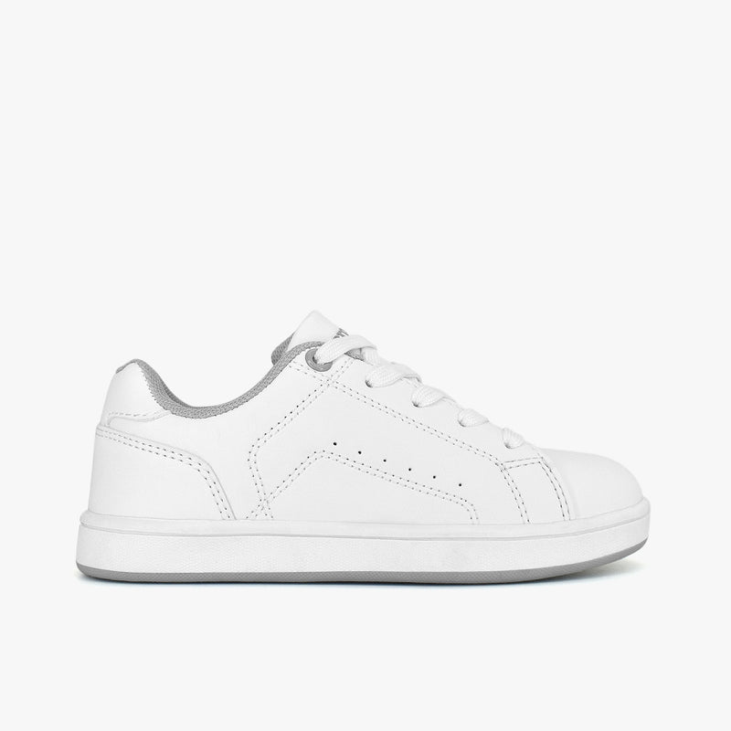 Tenis Croydon colegial unisex en color blanco