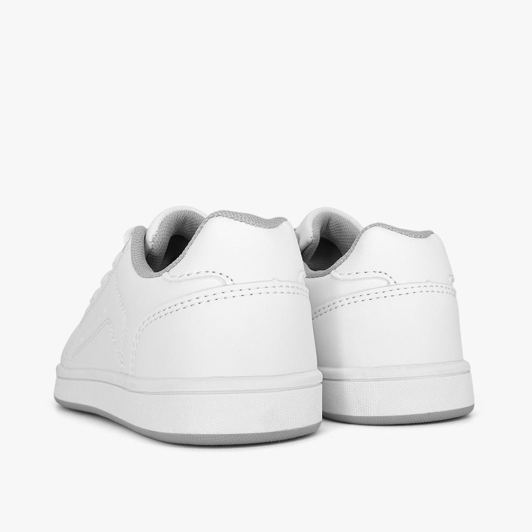 Tenis Croydon colegial unisex en color blanco