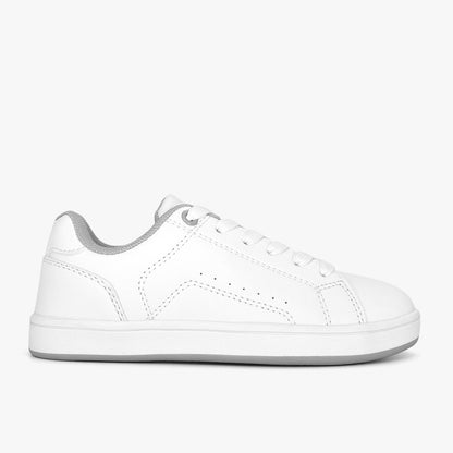 Tenis Croydon colegial unisex en color blanco