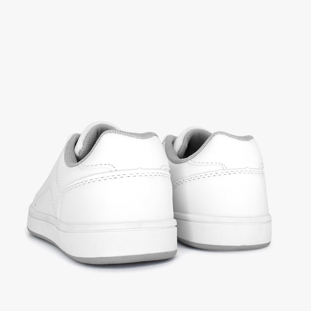 Tenis Croydon colegial unisex en color blanco