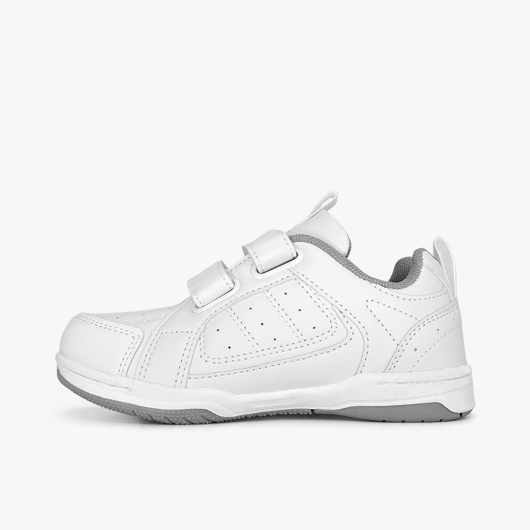 Tenis Croydon colegial unisex en color blanco