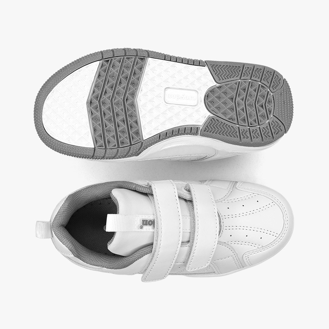 Tenis Croydon colegial unisex en color blanco