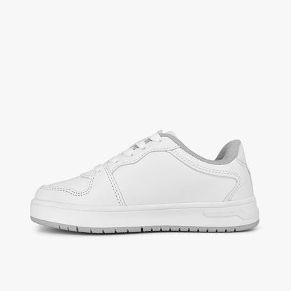 Tenis Croydon colegial para niña en color blanco