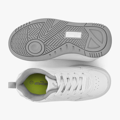 Tenis Croydon colegial para niña en color blanco