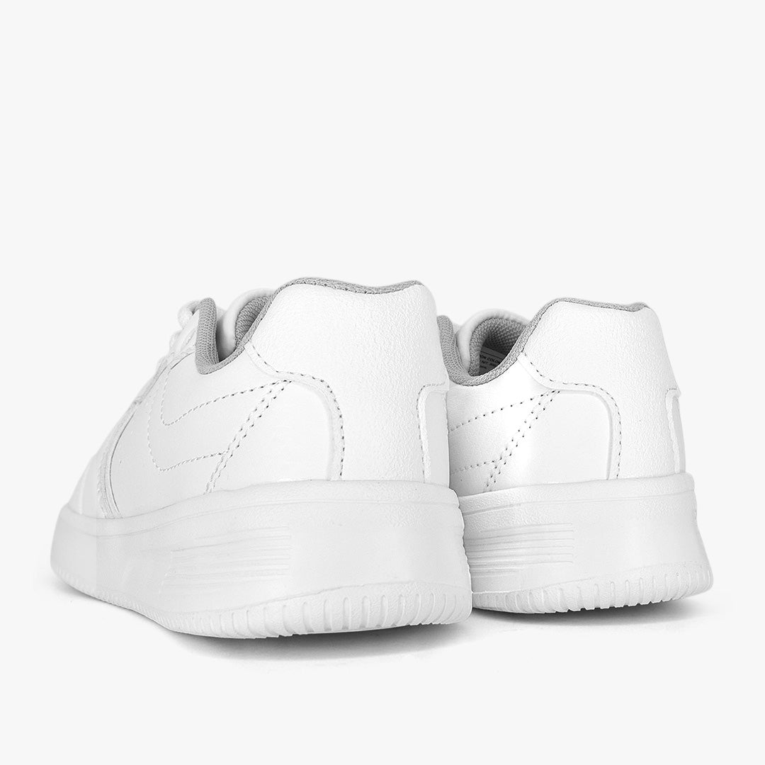Tenis Croydon colegial unisex en color blanco