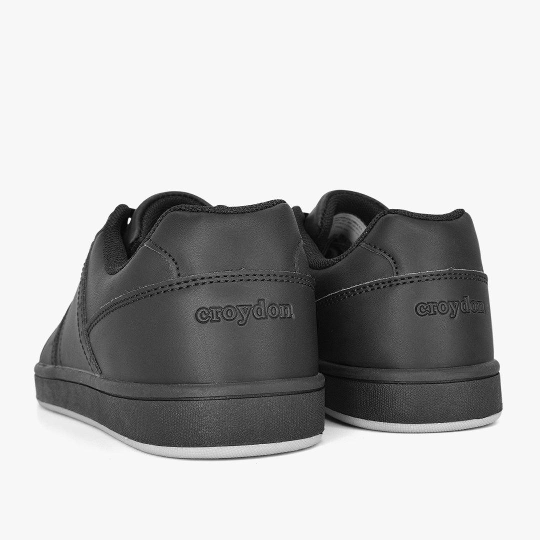 Tenis Croydon colegial unisex en color negro