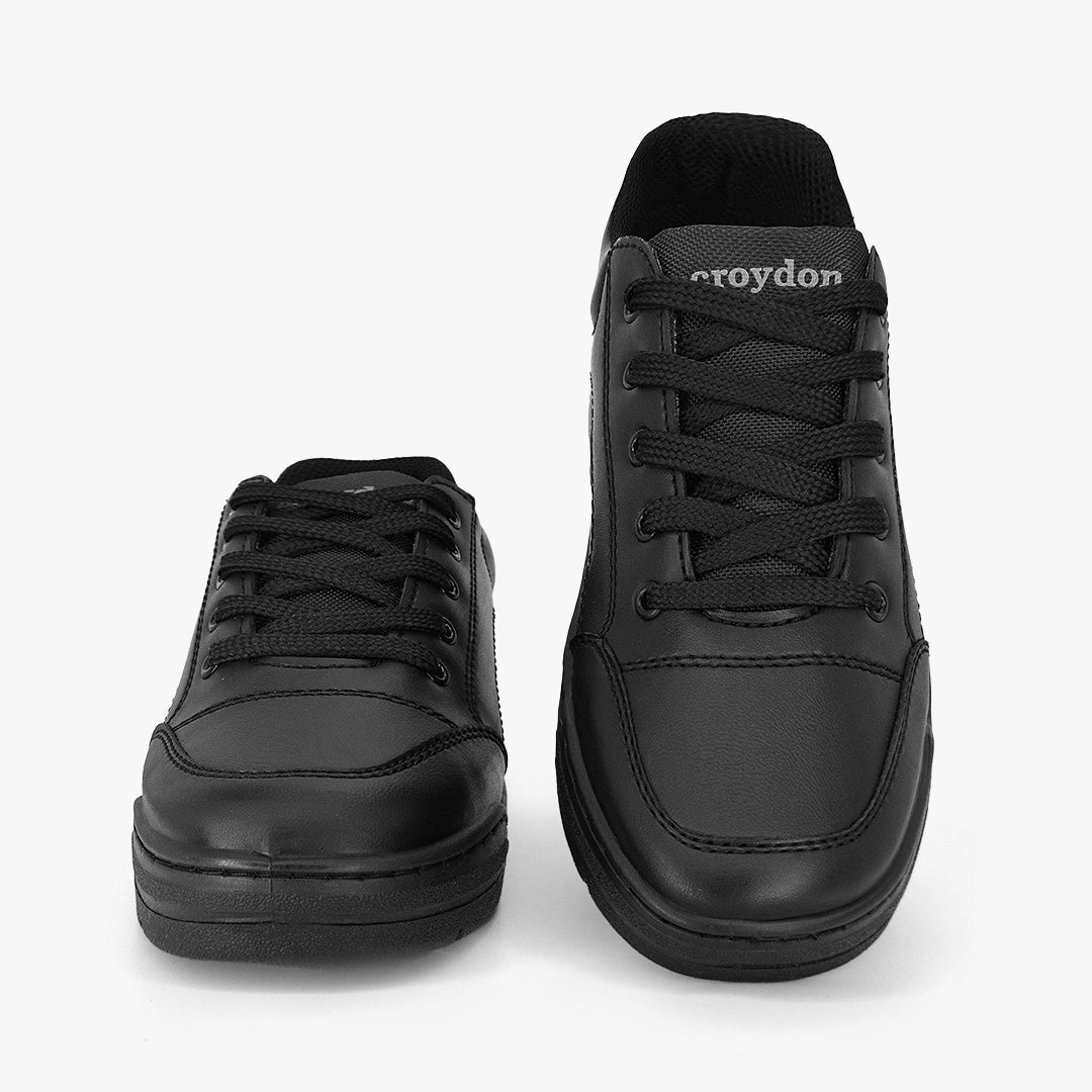 Tenis Croydon colegial unisex en color negro