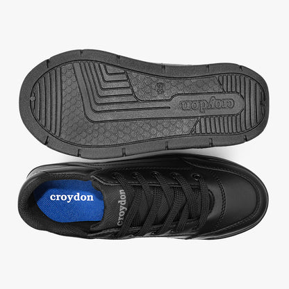 Tenis Croydon colegial unisex en color negro