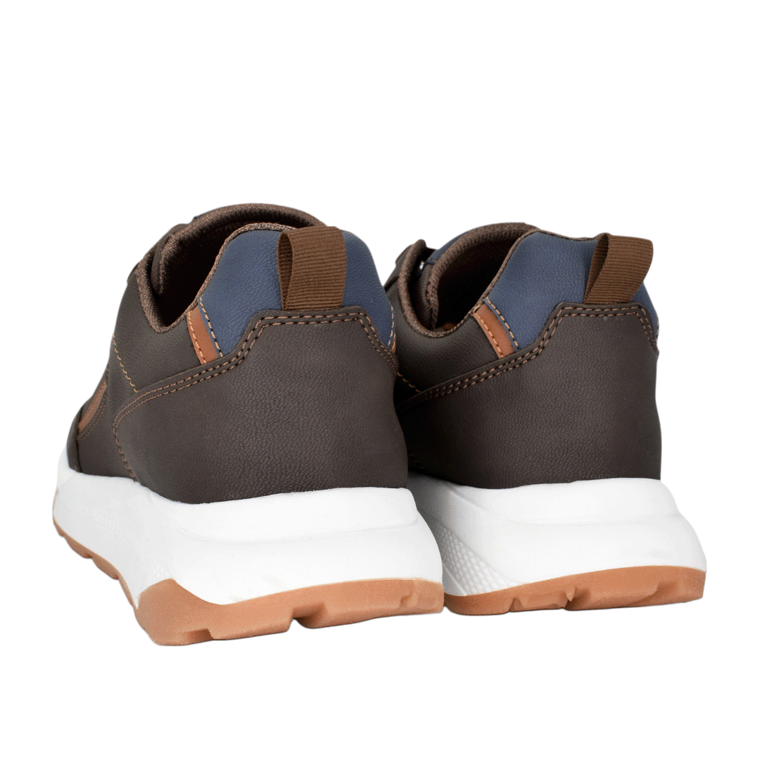 Tenis casuales para hombre en color café