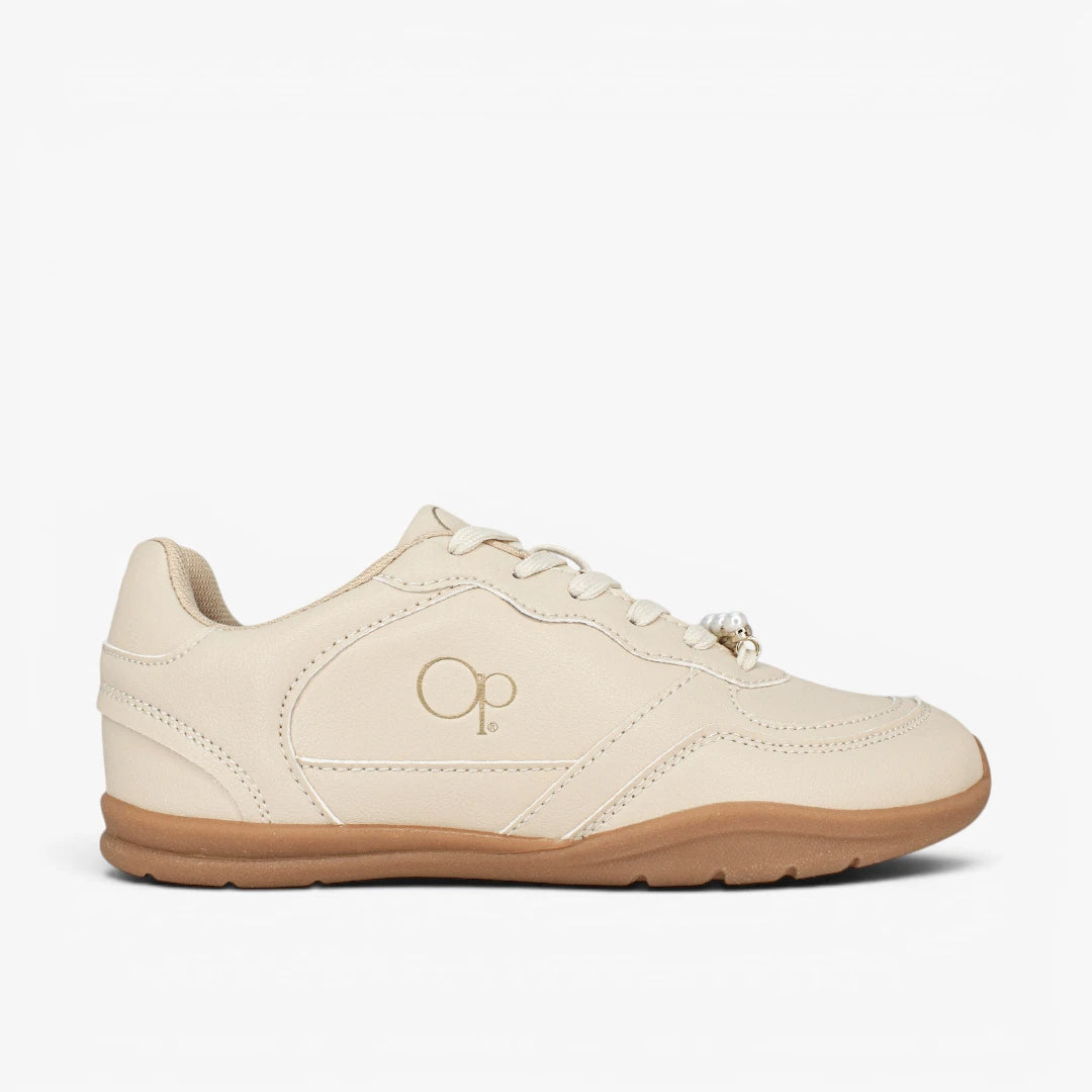 Tenis OP para mujer en color beige