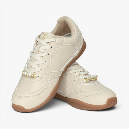 Tenis OP para mujer en color beige