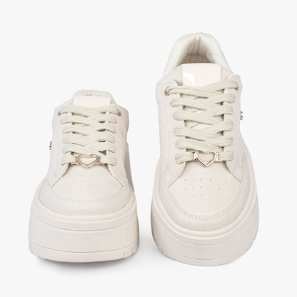 Tenis para mujer en color beige