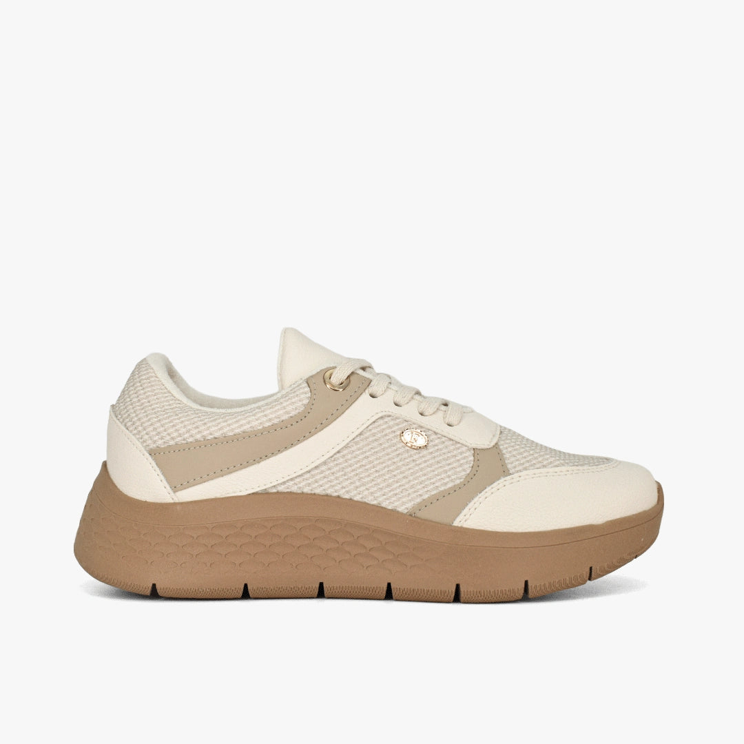 Tenis para mujer en color talco