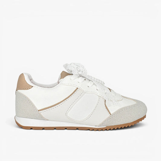 Tenis para mujer en color talco