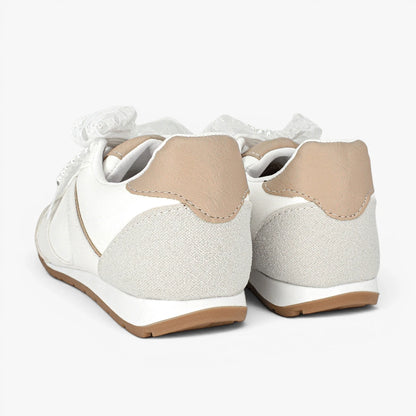 Tenis para mujer en color talco