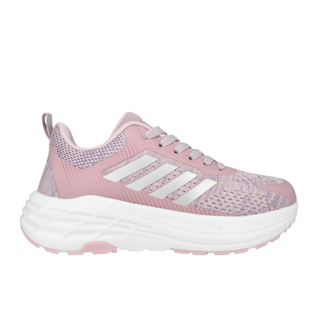 Tenis para mujer en color rosa palo rosa