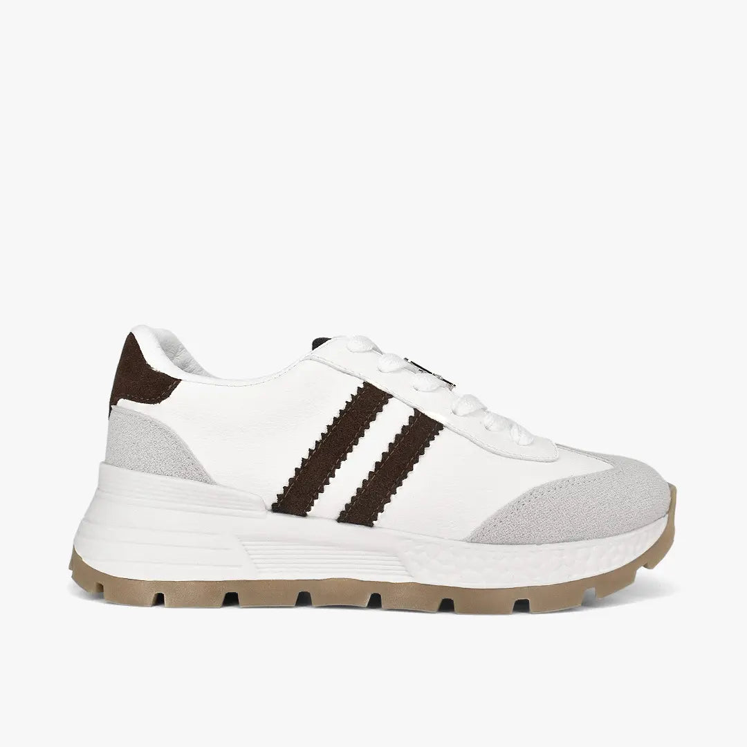 Tenis para mujer en color talco