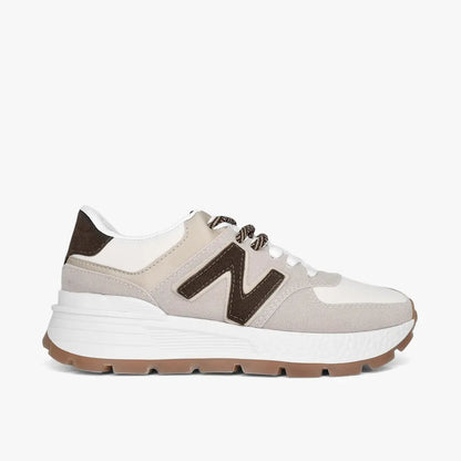 Tenis para mujer en color talco