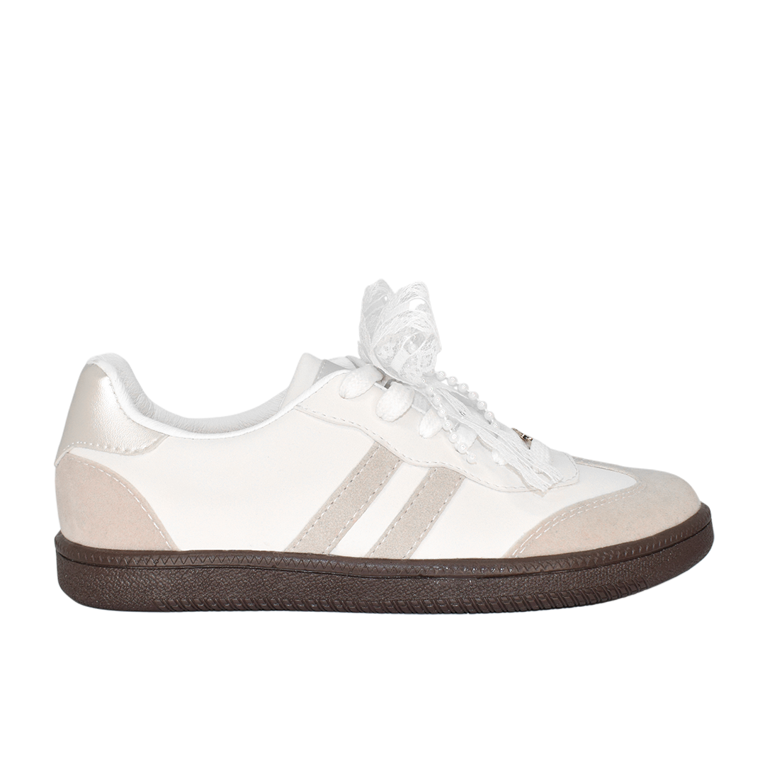 Tenis para mujer en color talco