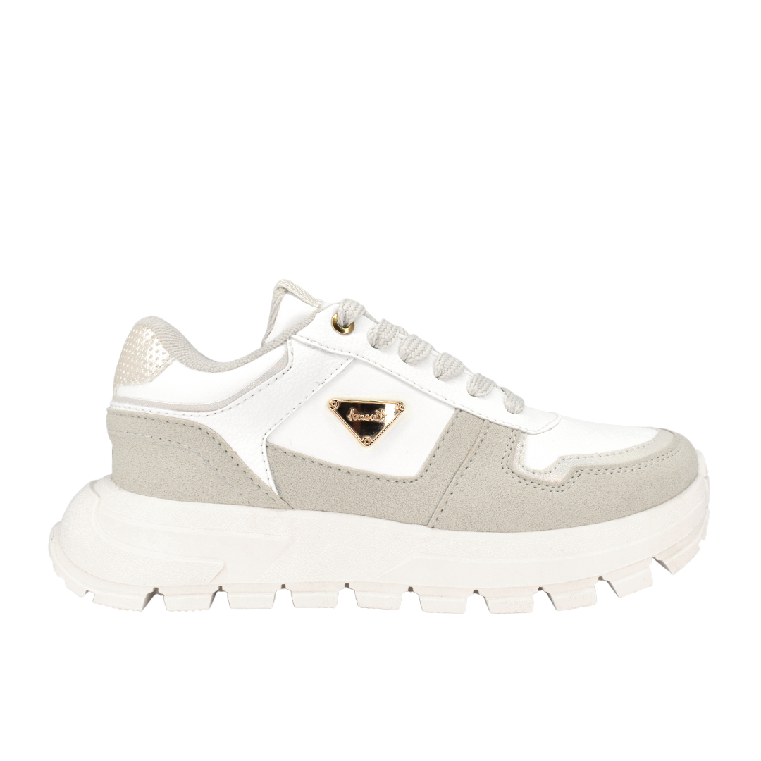 Tenis para mujer en color talco