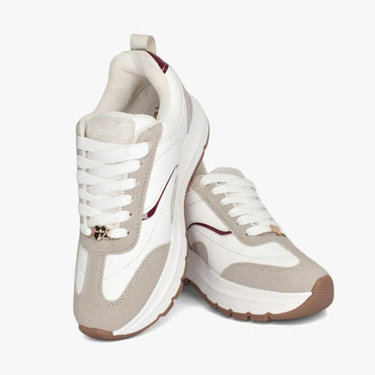 Tenis para mujer en color talco