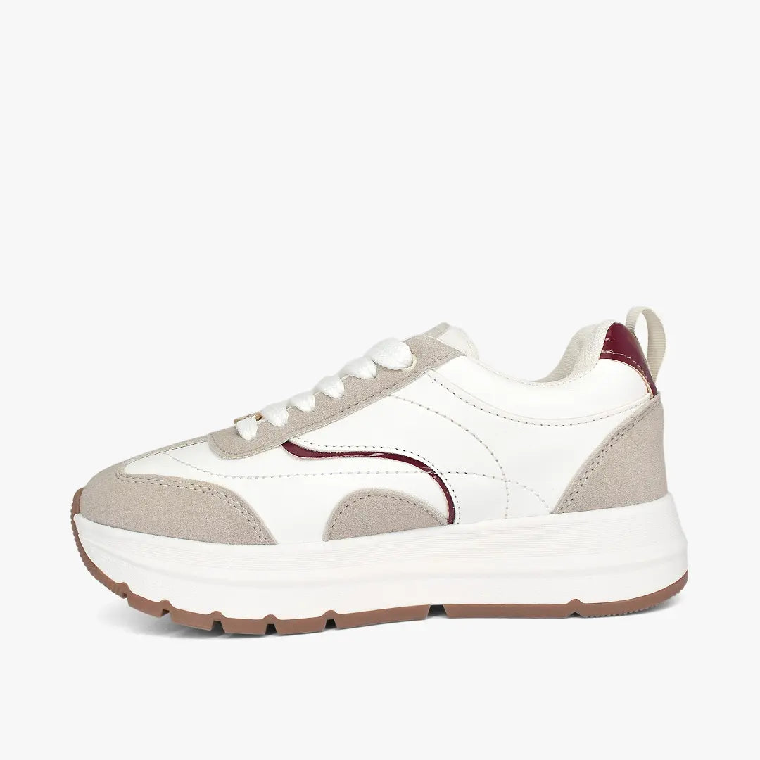 Tenis para mujer en color talco