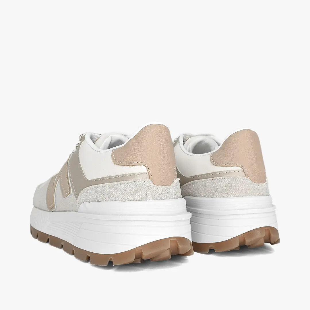Tenis para mujer en color vainilla