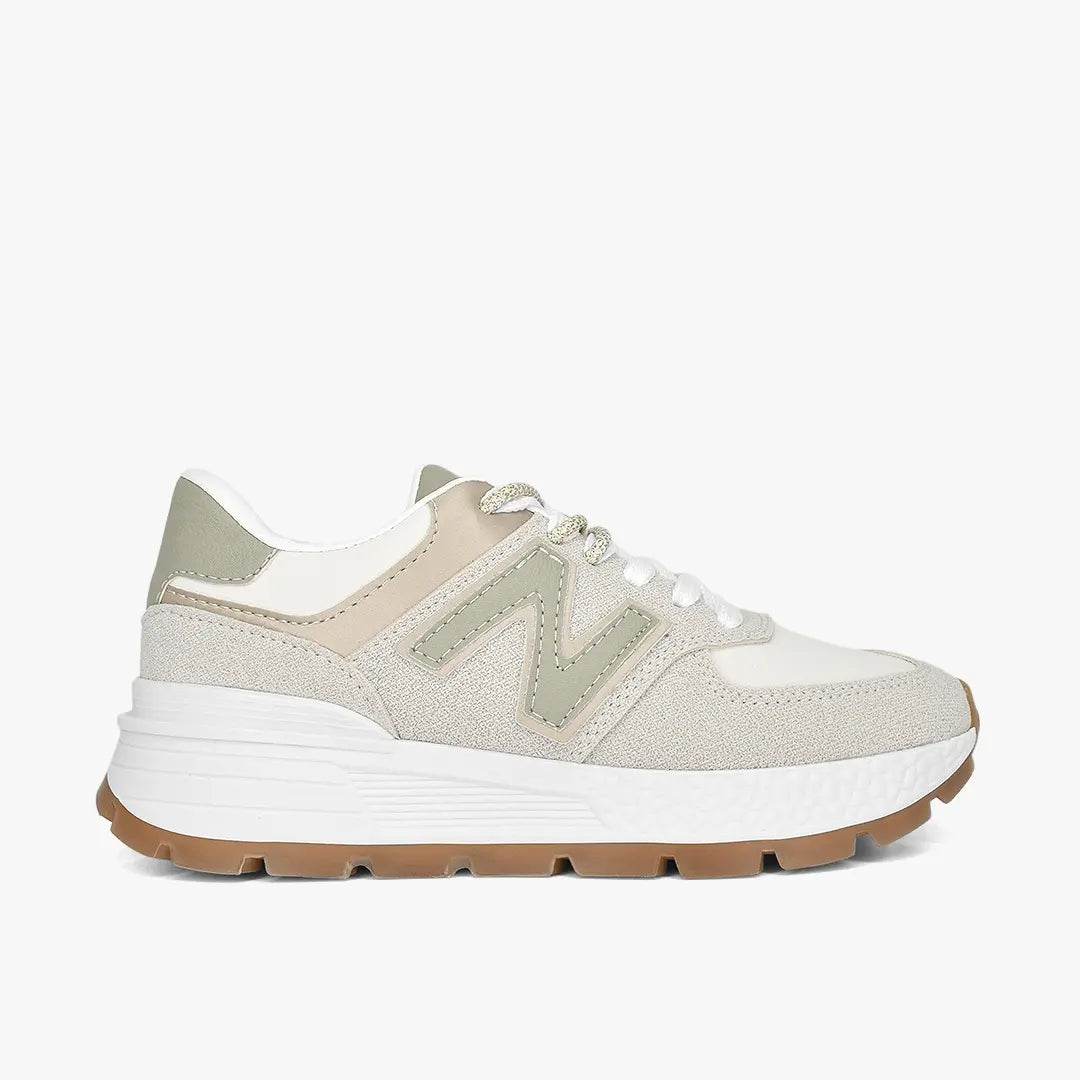 Tenis para mujer en color vainilla