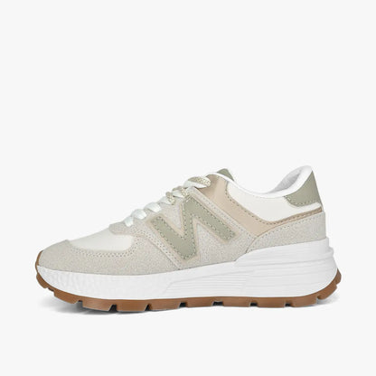 Tenis para mujer en color vainilla