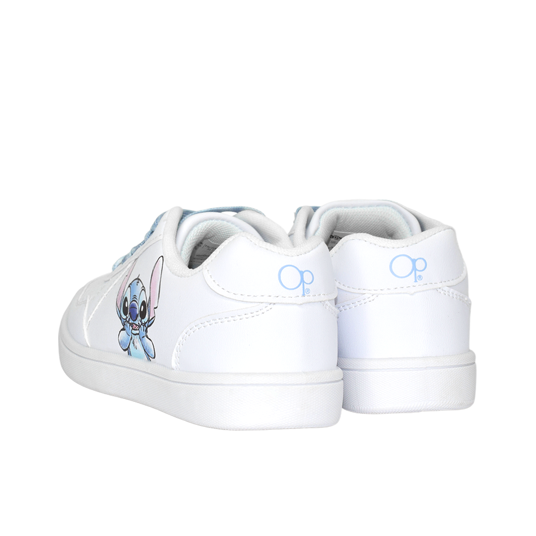 Tenis Op Stitch para niña en color blanco