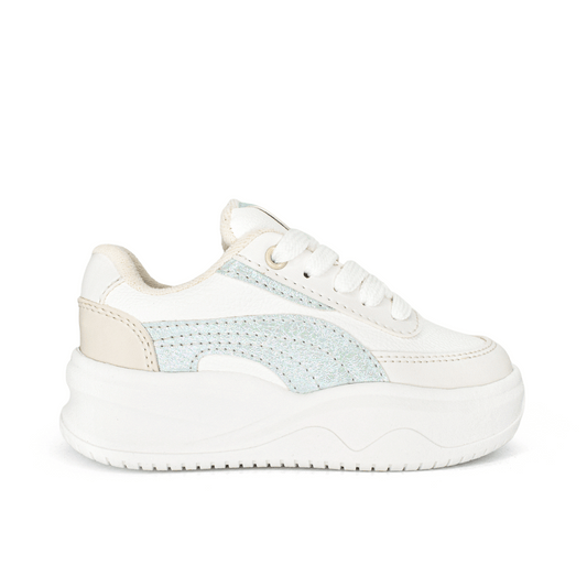 Tenis para niña en color talco