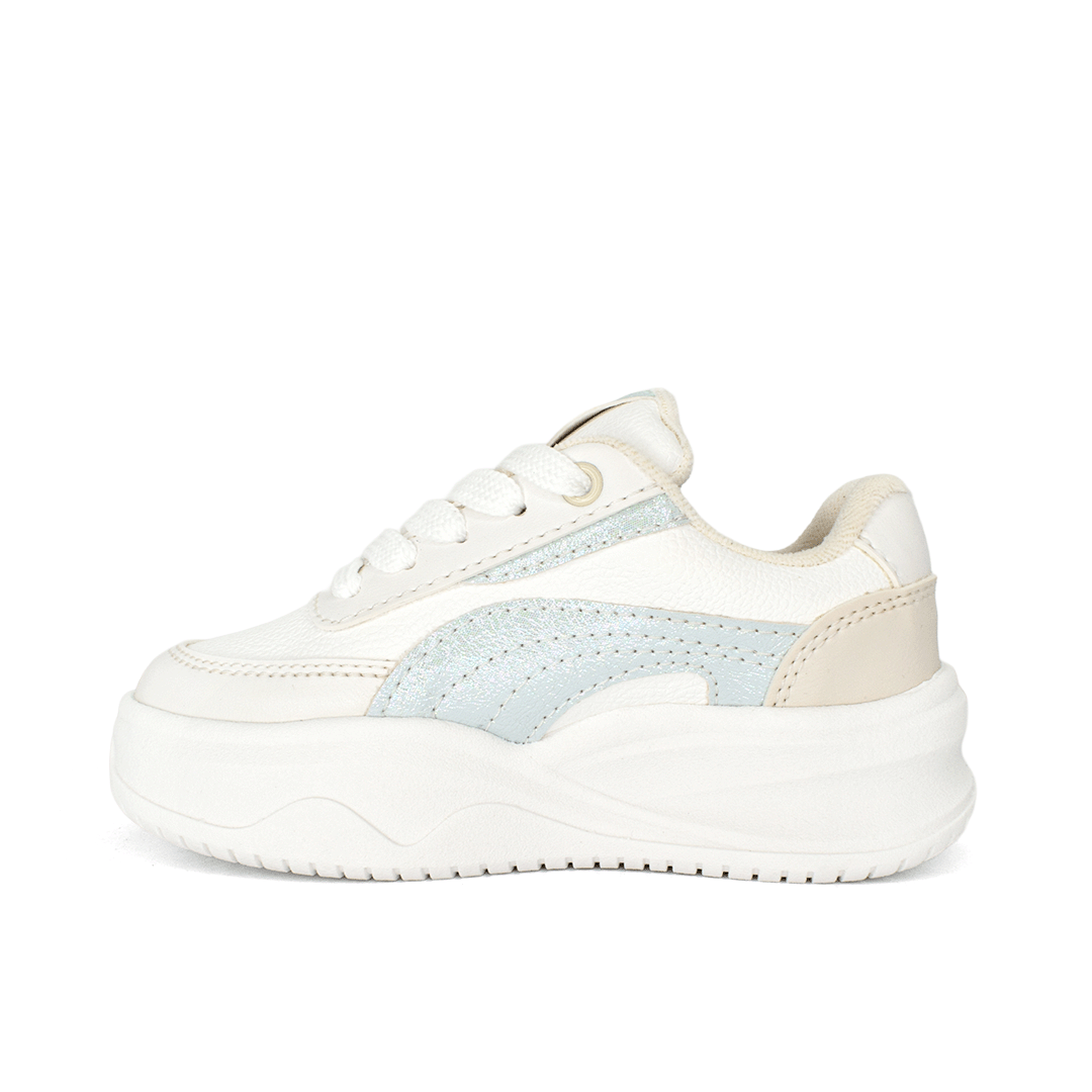 Tenis para niña en color talco
