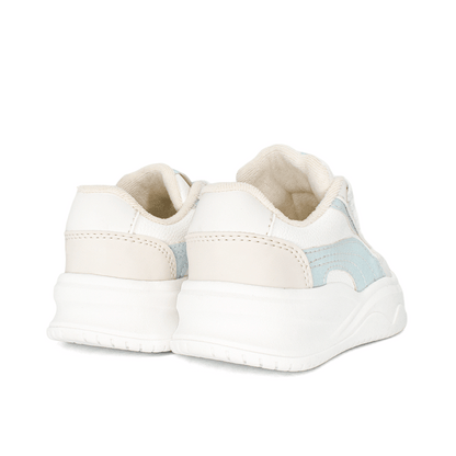 Tenis para niña en color talco