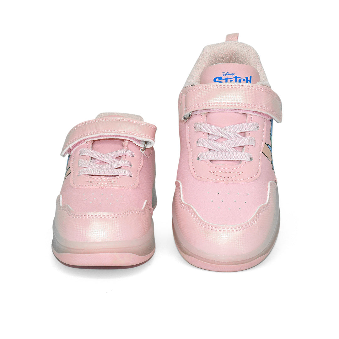 Tenis Op Stitch para niña en color rosado con luces