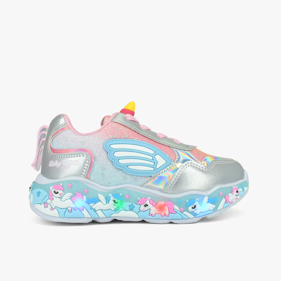 Tenis para niña en color plata