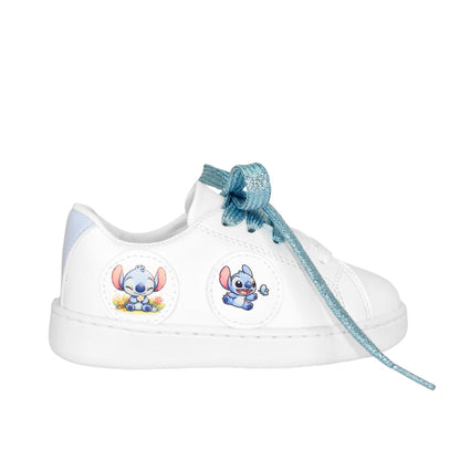 Tenis Stitch para niña en color talco