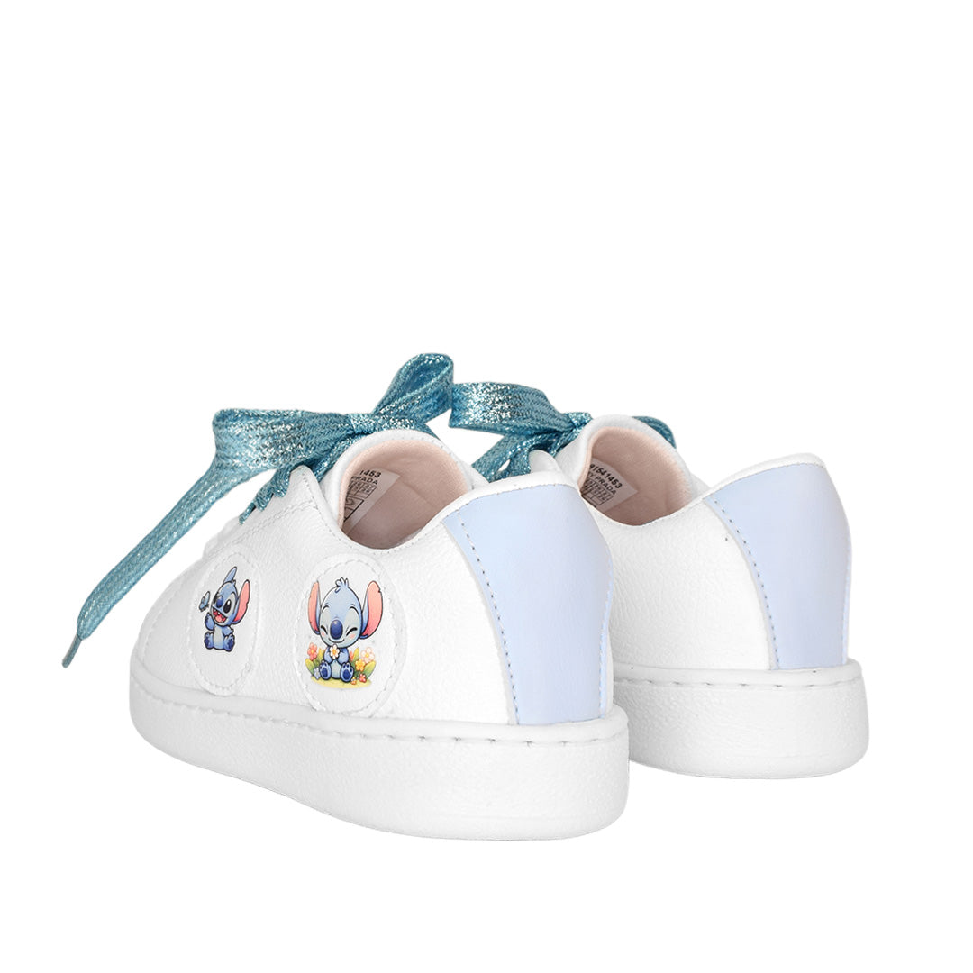 Tenis Stitch para niña en color talco