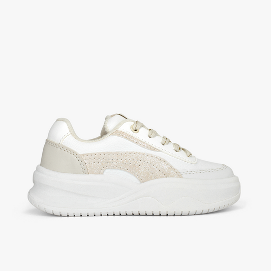 Tenis para niña en color talco